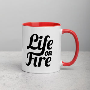 Life on Fire Mug with Color Inside